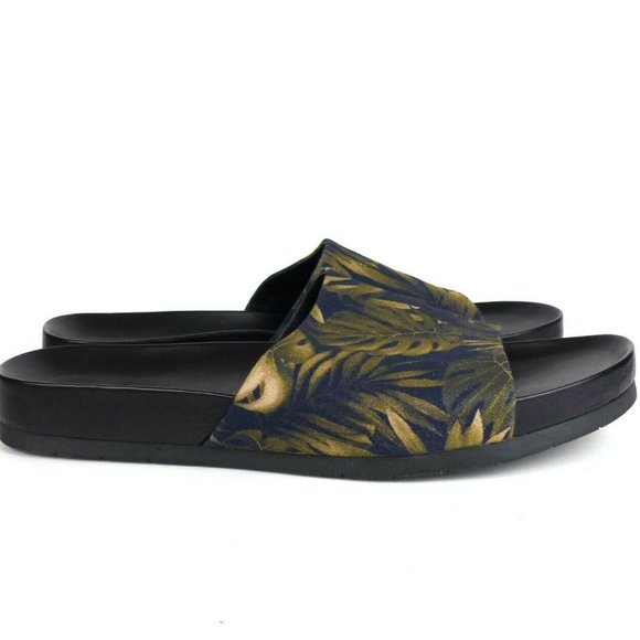 Vince Mens Wasco Printed Leaves Canvas Slides main image 4